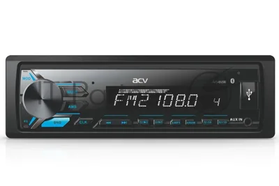 Автомагнитола ACV AVS-812BW, 1 DIN, Bluetooth, USB Type-A, AUX