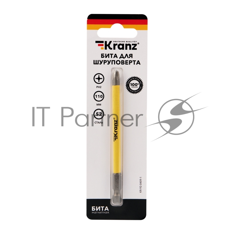 Бита для шуруповерта Kranz PH2х110 мм