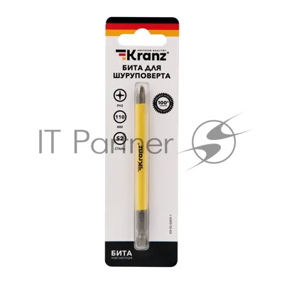 Бита для шуруповерта Kranz PH2х110 мм