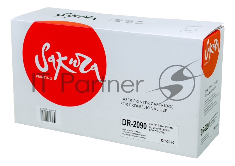 Фотобарабан Sakura DR2090 для Brother HL-2130/2132/2135 DCP-7055, 12000 к.