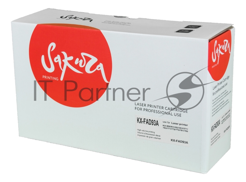 Фотобарабан Sakura KXFAD93A для Panasonic KX-MB262/KX-MB263/KX-MB271/KX-MB763/KX-MB772/KX-MB773/KX-MB781/KX-MB783, 6000 к.