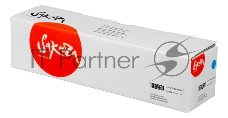 Картридж лазерный Sakura 106R02609 для Xerox Phaser 7100, голубой, 9 000 к. (в комплекте 2 шт., на 4 500 к. каждый)
