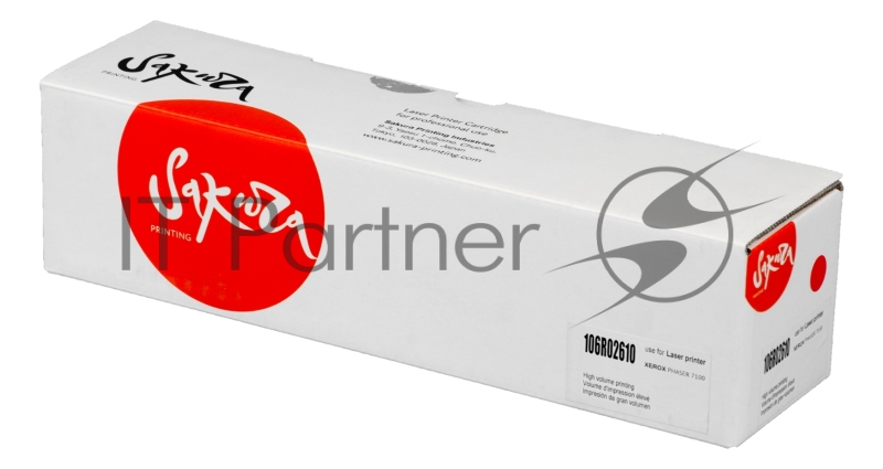 Картридж лазерный Sakura 106R02610 для Xerox Phaser 7100, пурпурный, 9 000 к. (в комплекте 2 шт., на 4 500 к. каждый)