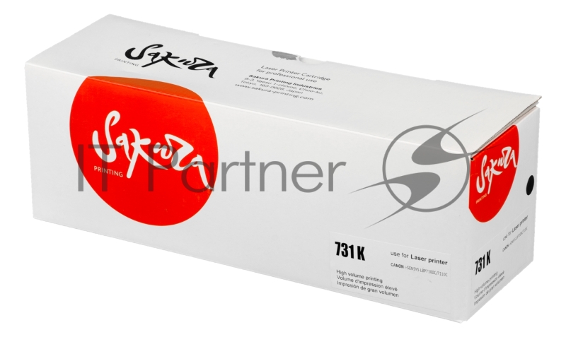 Картридж лазерный Sakura 731BK для Canon i-sensys LBP7100C/7110C, черный, 1 400 к.