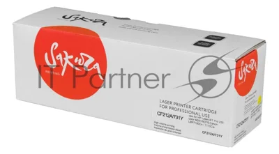 Картридж лазерный Sakura CF212A/731Y для HP LJ Pro M251/M276,Canon LBP7100Cn/7110Cw, желтый, 1800 к.