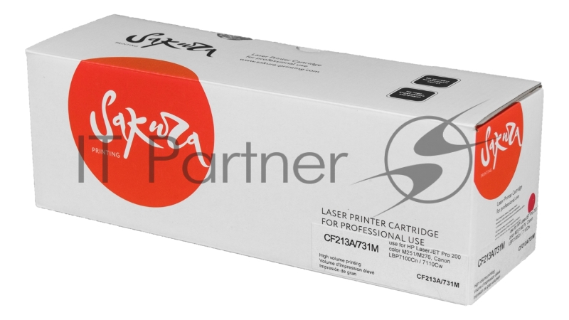 Картридж лазерный Sakura CF213A/731M для HP LJ Pro M251/M276, Canon LBP7100Cn/7110Cw, пурпурный, 1800 к.