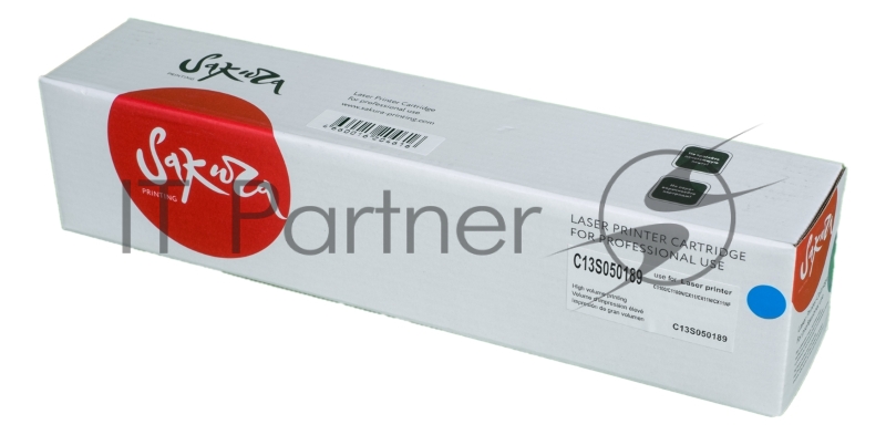 Картридж лазерный Sakura C13S050189 для Epson Aculaser C1100, синий, 4 000 к.