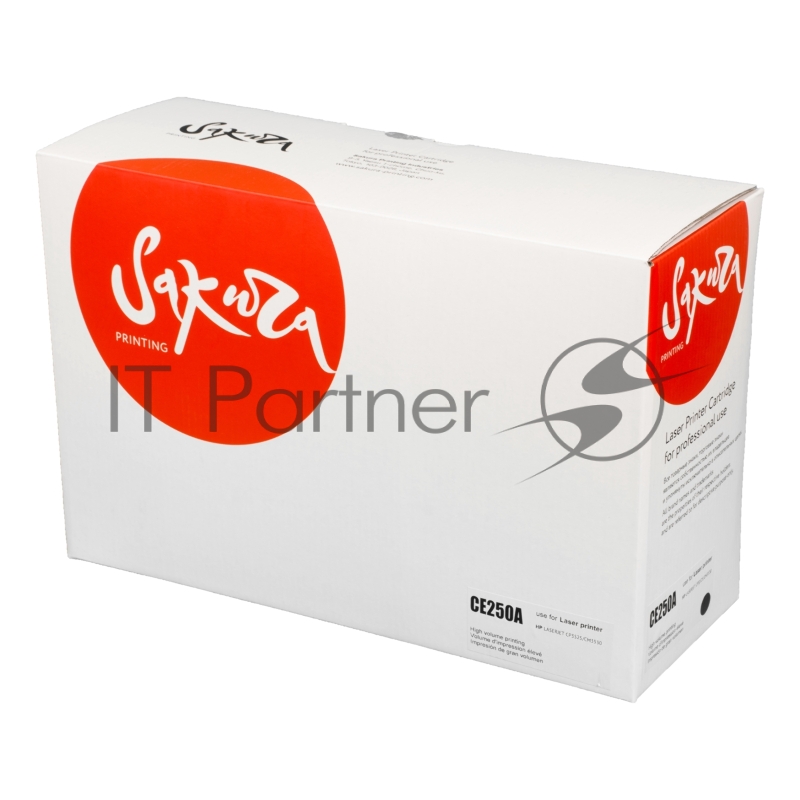 Картридж лазерный Sakura CE250A для HPColor LaserJet CM3530/CM3530fs, CP3525/CP3525n/CP3525dn/CP3525x, черный,5 000 к.