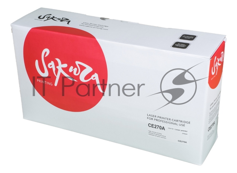 Картридж лазерный Sakura CE270A для HP LaserJet Enterprise M750xh, M750n, M750dn, CP5525xh, CP5525n, CP5525dn, черный, 13 000 к.