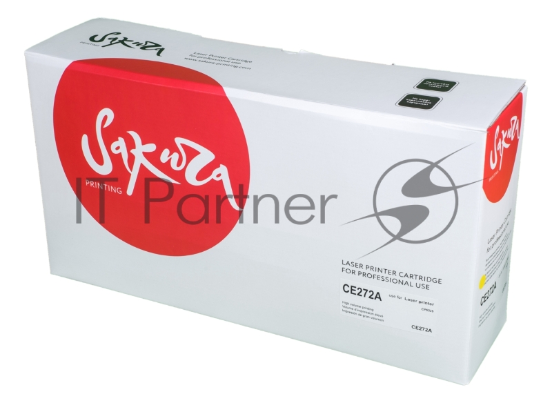 Картридж лазерный Sakura CE272A для HP LaserJet Enterprise M750xh, M750n, M750dn, CP5525xh, CP5525n, CP5525dn, желтый, 15 000 к.