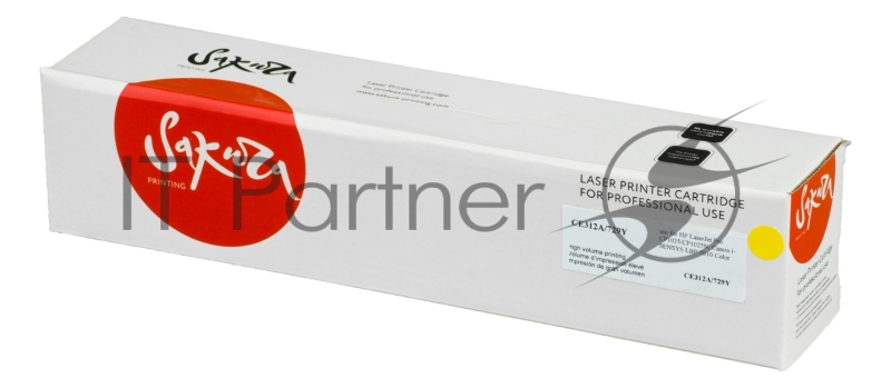 Картридж лазерный Sakura CE312A для HP LaserJet Pro CP1025/CP1025NW,Canon i-SENSYS LBP-7010 Color желтый, 1000 к.