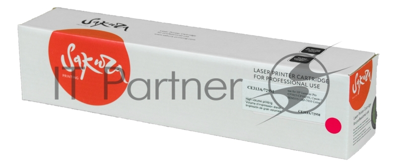 Картридж лазерный Sakura CE313A для HP LaserJet Pro CP1025/CP1025NW, Canon i-SENSYS LBP-7010 Color пурпурный, 1000 к.