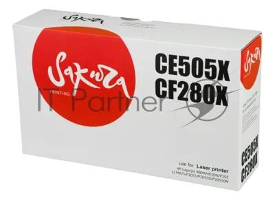 Картридж лазерный Sakura CE505X/CF280X для HP Laserjet 400M/401DN P205, LJ M425,P2055, P2055D, P2055DN черный, 6900 к.