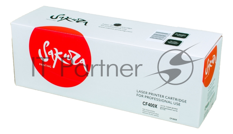 Картридж лазерный Sakura CF400X для HP Color LaserJet Pro M252n/M252dn/MFP277dw/277n, черный, 2800 к.