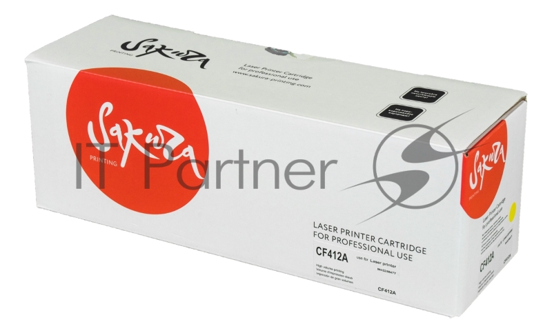 Картридж лазерный Sakura CF412A для HP LaserJet Pro M452nw, M452dn, M477fnw, M477fdw, M477fdn, M377dw, желтый, 2300 к.