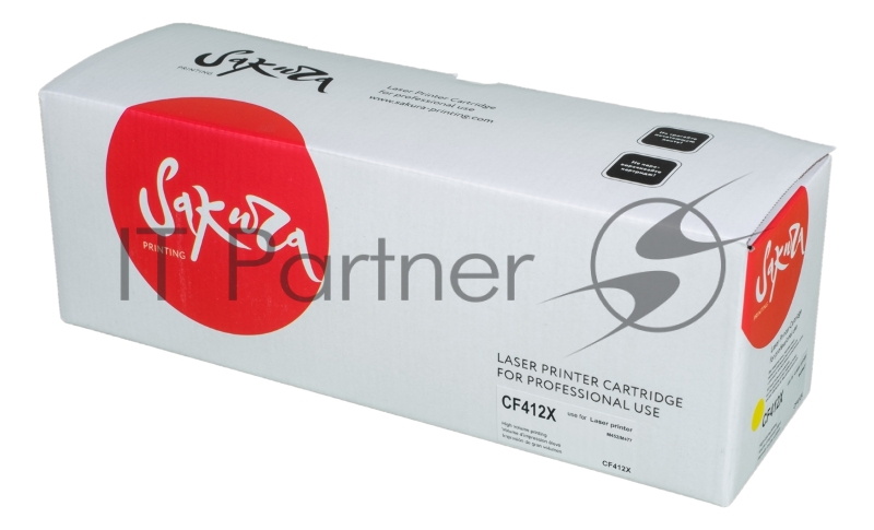 Картридж лазерный Sakura CF412X для HP LaserJet Pro M452nw, M452dn, M477fnw, M477fdw, M477fdn, M377dw, желтый, 5000 к.
