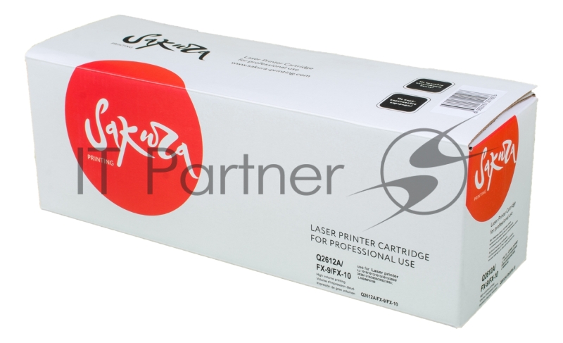 Картридж лазерный Sakura Q2612A/FX-9/FX-10 для HP LaserJet 1010/1012/1015/1018/1020/1022/3015/3020/3030/3050/3052/3055/M1319f/M1005,Canon IC MF4010/4012/4018/4120/4150/4270/4320d/4322d/4330d/4340/4350d/4370dn/4680 FAX-L100/110/120/16, черный, 2000 к.