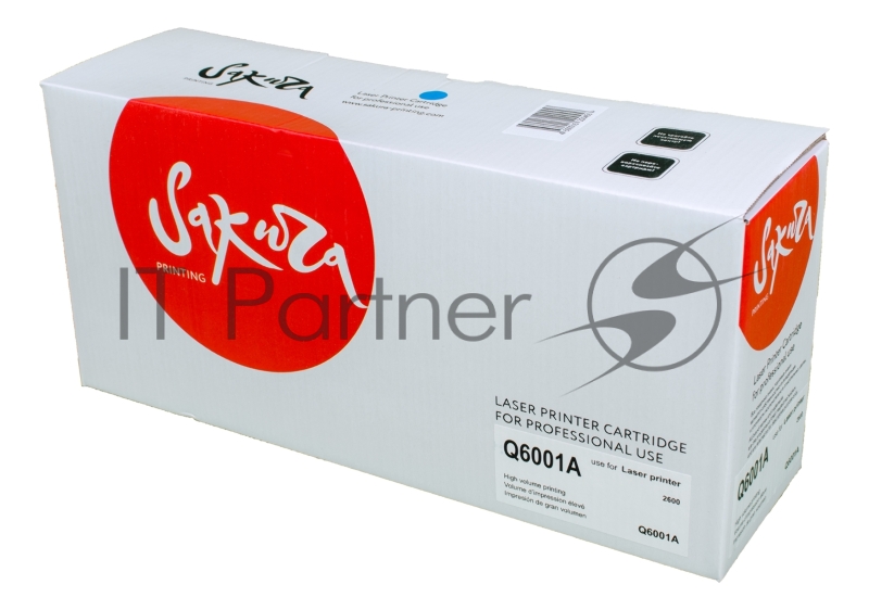 Картридж лазерный Sakura Q6001A для LaserJet 1600/2600n/2605/2605dn/2605dtn/CM1015MFP/CM1017MFP, синий, 2000 к.