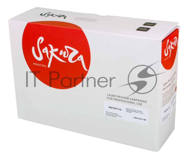 Картридж лазерный Sakura Q6473A для HPColor LaserJet 3600/3600n/3600dn, Canon LBP5300 пурпурный, 4000 к.
