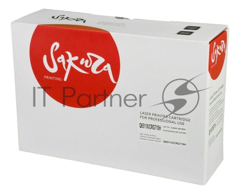 Картридж лазерный Sakura Q6511X/CRG710H для лазерного принтера HPLaserJet 2420/2420d/2420n/2420dn/2430/2430n/2430tn/2430dtn, Canon LBP3460/6280, черный, 12000к.