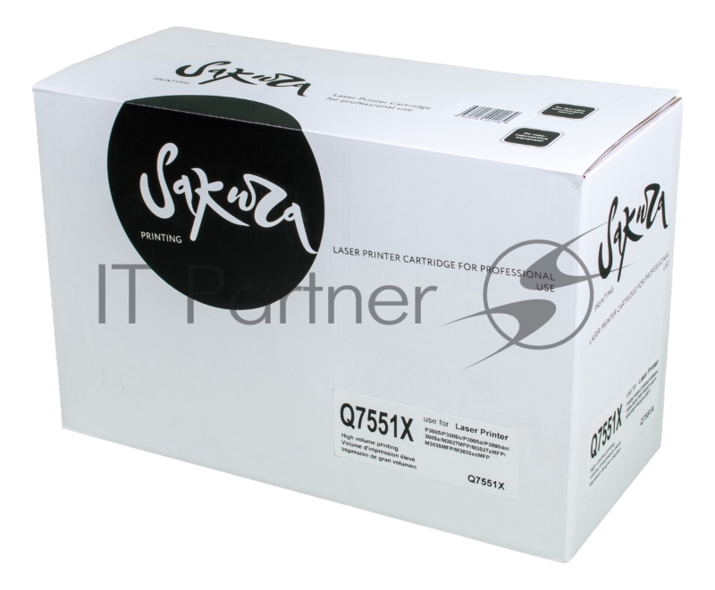 Картридж Sakura Q7551X для лазерного принтера HPP3005/P3005n/P3005d/P3005dn/3005x/M3027MFP/M3027xMFP/M3035MFP/M3035xsMFP черный, 13000 к.
