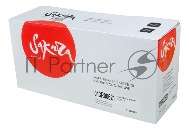 Картридж лазерный Sakura 013R00621 для Xerox PE22, черный, 3000 к.