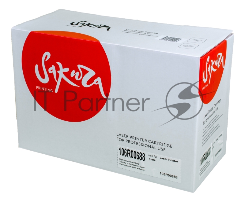 Картридж лазерный Sakura 106R00688 для Xerox P3450, черный, 10000 к.