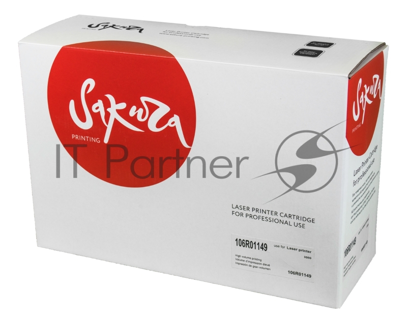 Картридж лазерный Sakura 106R01149 для Xerox Phaser 3500 черный, 12 000 к.