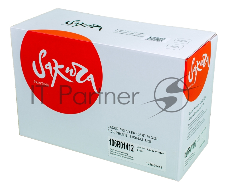 Картридж лазерный Sakura 106R01412 для Xerox P3300, черный, 8000 к.