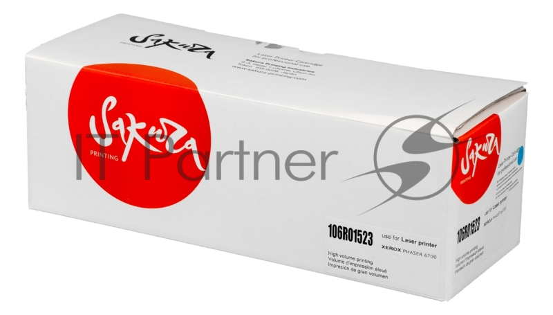 Картридж лазерный Sakura 106R01523 для Xerox Phaser 6700, голубой, 12 000 к.