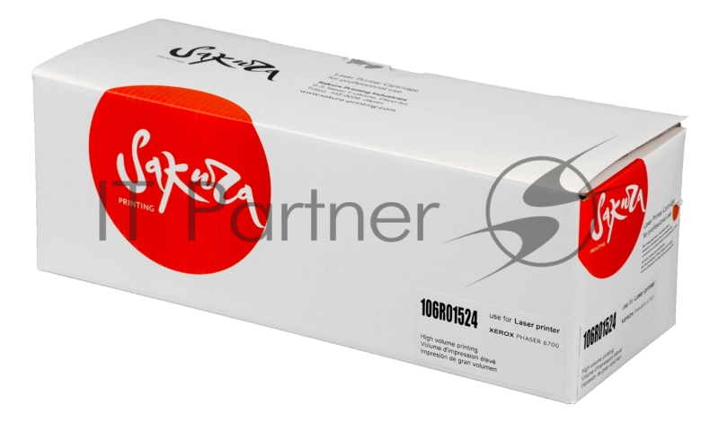Картридж лазерный Sakura 106R01524 для Xerox Phaser 6700, пурпурный, 12 000 к.