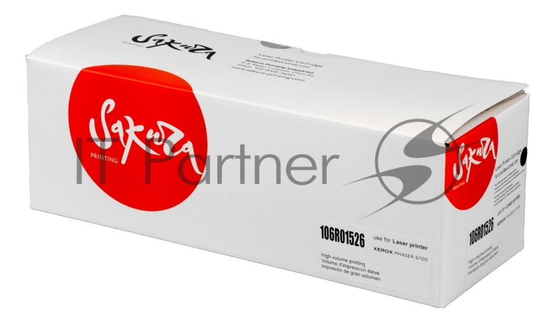 Картридж лазерный Sakura 106R01526 для Xerox Phaser 6700, черный, 18 000 к.