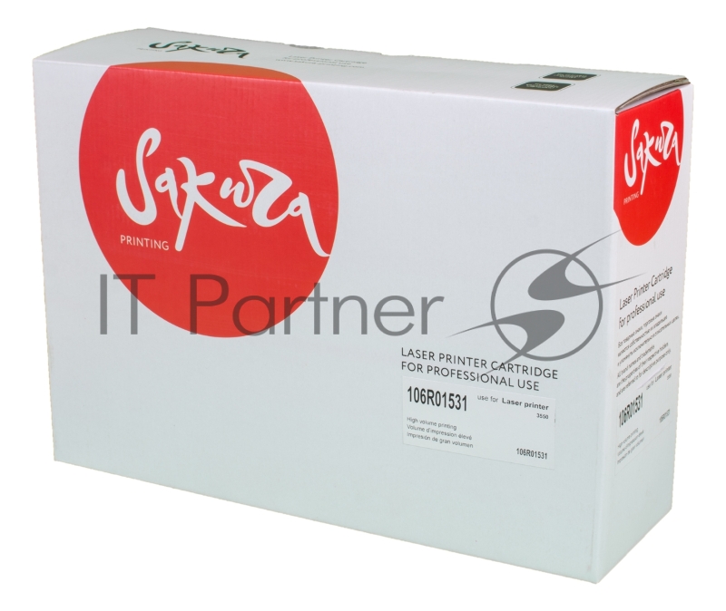 Картридж лазерный Sakura 106R01531 для Xerox WC 3550, черный, 11000 к.
