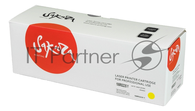 Картридж лазерный Sakura 106R02235 для Xerox Phaser 6600/WC 6605, желтый, 6000 к.
