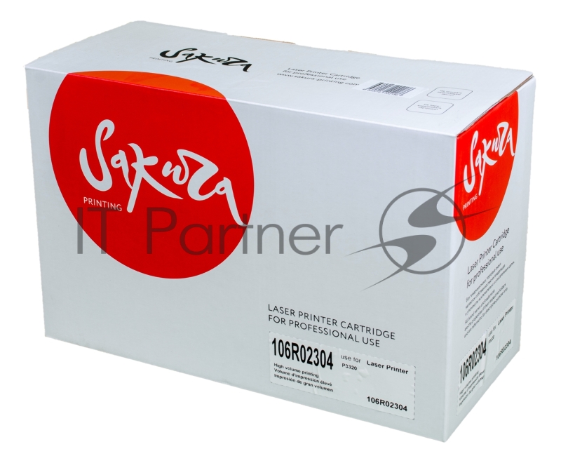Картридж лазерный Sakura 106R02304 для Xerox P3320, черный, 5000 к.