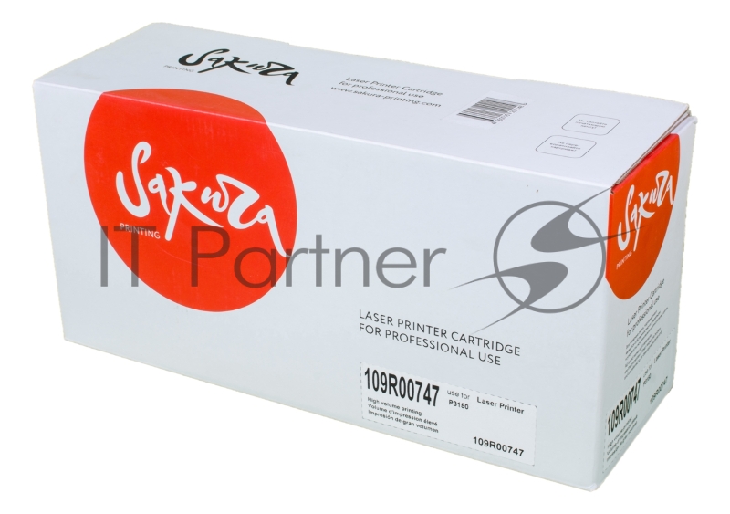 Картридж лазерный Sakura 109R00747 для Xerox P3150, черный, 5000 к.