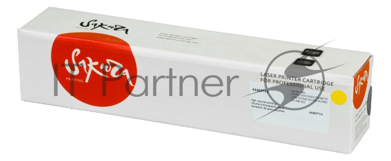 Картридж Sakura 44469714 для OKI C310/C330/C510/C530/MC351/MC352/MC361/MC362/MC561/MC562, желтый, 2000 к.