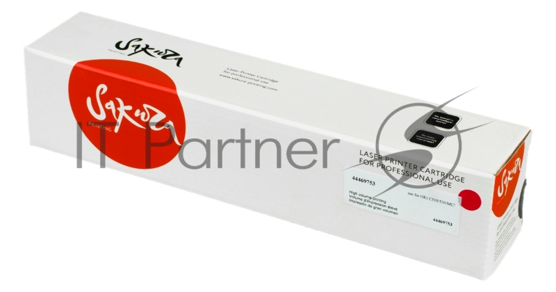 Картридж Sakura 44469753 для OKI C510/530/MC561, пурпурный, 5000 к.