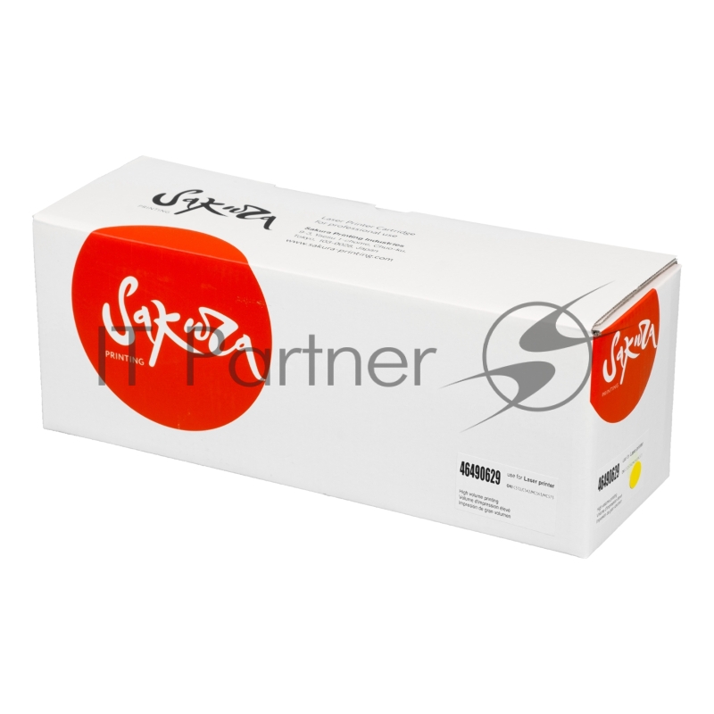Картридж Sakura 46490629 для OKI C531DN/C532DN/C542DN/MC563/MC573, желтый, 7 000 к.