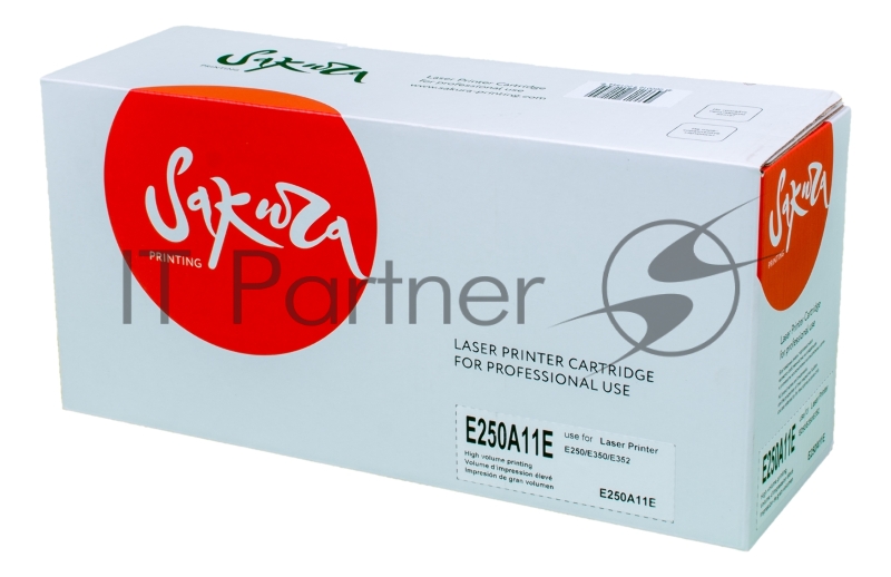 Картридж лазерный Sakura E250A11E для Lexmark E250/E350/E352, черный, 3500 к.