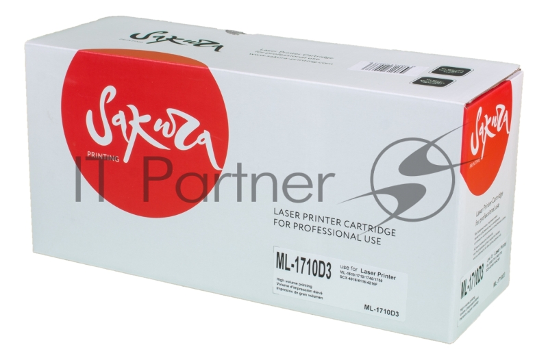 Картридж лазерный Sakura ML-1710D3 для Samsung ML-1755, ML-1750, ML-1740, ML-1710P, ML-1710D, ML-1710B, ML-1710, ML-1520, ML-1510d, ML-1510, ML-1500, черный, 3000 к.