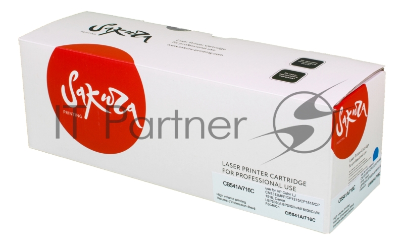 Картридж лазерный Sakura CB541A/716C для HP Color LJ CM1312MFP/CP1215/CP1515/CP1518, Canon LBP5050, LBP5050n, MF8030Cn, MF8040Cn, MF8050Cn, MF8080Cw 1980B002 синий, 1500 к.