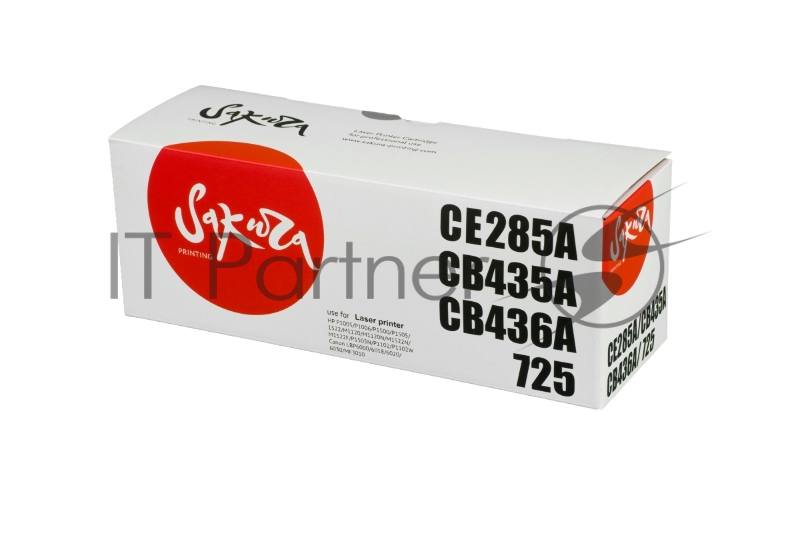 Картридж Sakura CE285A/CB435A/436A/725 для HP P1005/P1006/P1500/P1505/1522/M1120/M1120N/M1522N/M1522F/P1505N/P1102/P1102W/M1132, Canon LBP6000/6018/6020/6030/MF3010 черный, 2000 к.
