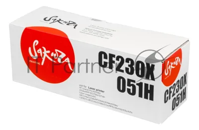 Картридж лазерный Sakura CF230X/051H для HP и Canon, черный, 4000 к.
