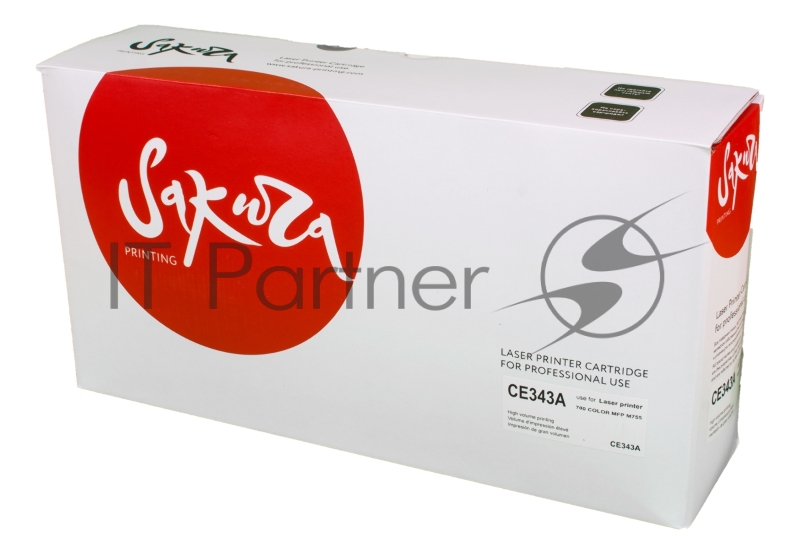 Картридж лазерный Sakura CE343A для HP LJ 700/775, пурпурный, 16 000 к.