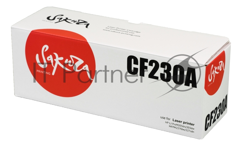 Картридж лазерный Sakura CF230A для HP LJ Pro m203dn/m203dw/m227dw/m227fdw/m227sdn, черный, 1 600 к.