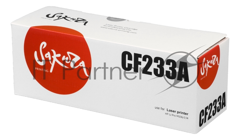 Картридж лазерный Sakura CF233A для HP LJ Pro M106/134, черный, 2 300к.