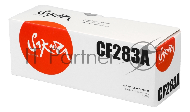 Картридж лазерный Sakura CF283A для HP LJ Pro M201n/M125nw/M127fw, черный, 1600 к.