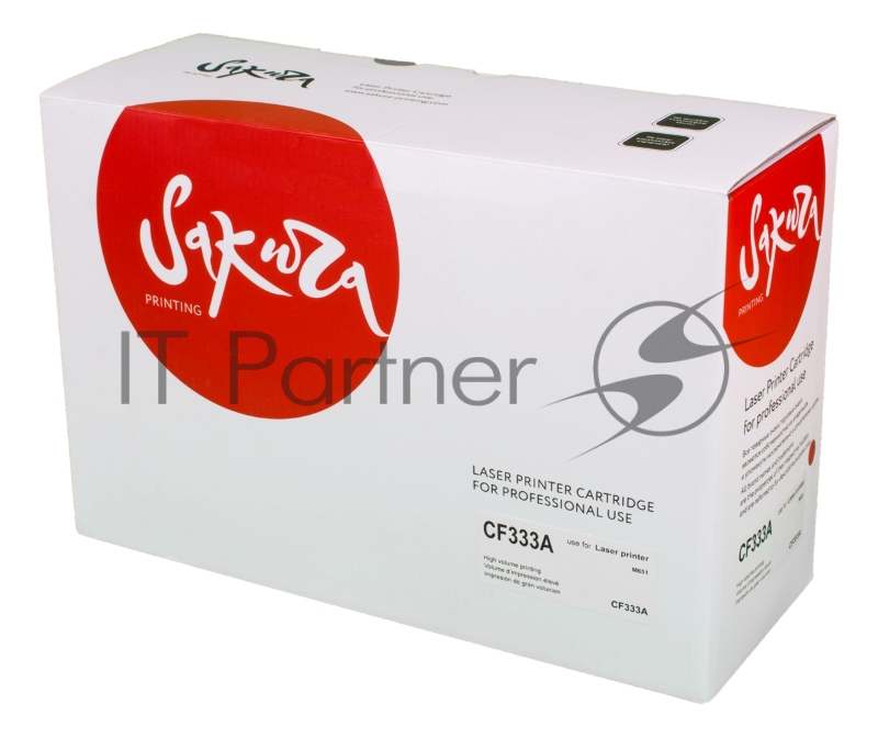 Картридж лазерный Sakura CF333A для HP LJ M651, M651DN, M651N, M651Xh, пурпурный, 15 000 к.