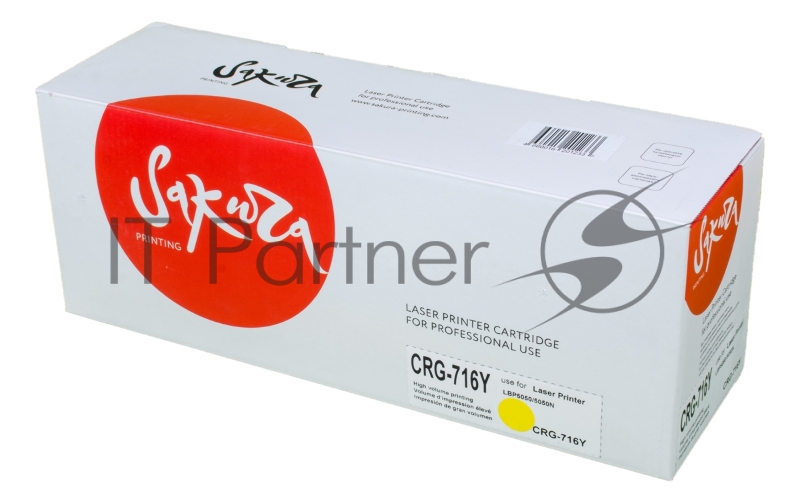 Картридж лазерный Sakura CRG716Y/CB542A для HP Color LJ CM1312MFP/CP1215/CP1515/CP1518/Canon i-SENSYS LBP 5050/MF8030CN/8050CN/HP Color LJ CM1312MFP/CP1215/ CP1515/CP1518, желтый, 1500 к.
